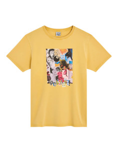 T-shirt Pullin Collage - Jaune